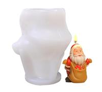 Stampo per candele per Natale decorativo 3D per feste | Stampo in resina e cemento a tema Natale per il Ringraziamento, per l'autunno, per l'inverno, per il compleanno e la tavola