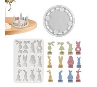 Stampo per Candele - Riutilizzabile Facile Da Sformare - Stampo Silicone per Candele | Riutilizzabile Facile Da Rimuovere per Artigianato Decorazioni Pasquali Casa Resina Gesso Sapone