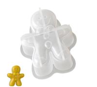 Stampo per candele stagionali per progetti case vacanza, forma in silicone 3D riutilizzabile con cavità in rilievo e decorazioni in cera Appeal Stampo per le vacanze Forma in silicone per cera