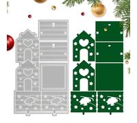 Stampo per Candele | Stampo Epoxy Casa Puzzle Natale - Antiaderente per Creare Lampade con Gesso Pasta di Zucchero | Feste Compleanno Matrimonio Soggiorno Camera Ufficio