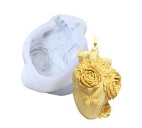 Stampo per candele | Stampo per sapone e cera | Le forme e i fiori del cuore umano per resina epossidica, lavori di , trame tridimensionali distinte associate alla farfalla e ai cuori ispirano