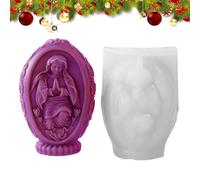 Stampo per candele Vergine Maria, stampo per sapone religioso Vergine Maria | Decorazione pasquale Vergine Maria Sapone Stampino, Statuetta pasquale per realizzare per feste di Pasqua