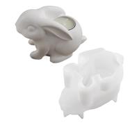 Stampo Per Candeliere - Forma A Coniglio Per Colata In Epoxy - Stampo In Silicone Per Colata Di Resina - Per Artigianato, Lavori Manuali, Decorazione per la Casa, per la Pasqua, per l'Arte del