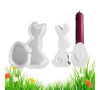 Stampo Per Candeliere Per Coniglio - Banditore Di Coniglio Animale | Stampo Per Portacandele Coniglio | Stampo Per Candelabro Coniglio | Stampo In Silicone Per Coniglio Di Pasqua Teatro | N Stampo In