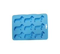 Stampo per caramelle a forma di bassotto - Stampo in silicone a forma di cucciolo di cucciolo, griglia da forno riutilizzabile morbida, forma resistente al calore | Divertente zattera da cucina per