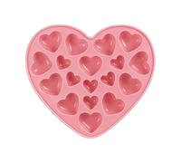 Stampo per caramelle a forma di cuore - Vassoio in silicone a 18 cavi, stampo per cioccolato per uso alimentare | Creatore di gelatina antiaderente flessibile per San Valentino Festa di compleanno