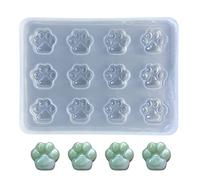 Stampo per caramelle a forma di zampa stampo in resina epossidica gioielli in resina epossidica carino portachiavi ciondolo argilla strumento impronta stampo in silicone per giardino