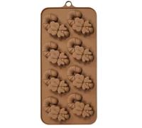 Stampo Per Caramelle Di Natale - 8 Cavità Riutilizzabili Per Artigianato, Stampo Per Cioccolato, Con Fiocco E Bastone | Per Caramelle Pasta Di Zucchero Dessert Sapone Resina Bambini Adulti