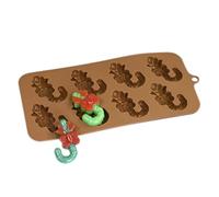 Stampo Per Caramelle Di Natale,Utensili Da Forno Riutilizzabili Antiaderenti | Stampo Per Cioccolato E Con Fiocco E Bastone | Per Decorazione Torte Resina Sapone Regalini Feste Bambini Adulti