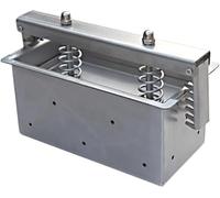 Stampo per carne con design a doppia molla per hamburger e panini fatti in casa, struttura in acciaio inox