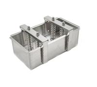 Stampo per carne con molla a compressione, per hamburger ripieni, slider, barbecue e grigliate, struttura in acciaio inox