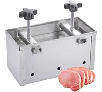 Stampo per carne in acciaio inox per barbecue con piastra inferiore rimovibile e vassoio per succhi