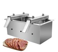Stampo per carne in acciaio inox per hamburger e panini di manzo | Pressa per carne resistente, strumento a molla per polpette di manzo perfettamente pressate, ideale per hamburger e panini