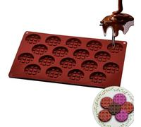 Stampo per cialde, stampo per cioccolatini | per cioccolato a 18 griglie per waffle | Set di utensili da cucina per vacanze, stampo per gelatina, strumenti per cucinare biscotti p