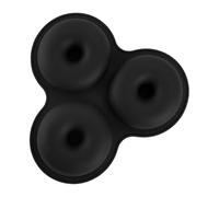 Stampo per ciambelle in silicone, resistente al calore, riutilizzabile, per friggitrici ad aria, ideale per torte, biscotti, snack, ricette per colazione, uso in cucina, feste, feste e compleanni