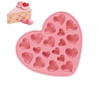 Stampo per cioccolatini a forma di cuore - 18 cavità a forma di cuore in silicone alimentare - elegante stampo per caramelle - per gelatine, Ringraziamento, vacanze, feste di compleanno, uffici, casa
