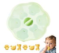 Stampo per cioccolatini a forma di orso, 6 cavità, in silicone, riutilizzabile, per caramelle, torte, fondente, argilla, resina epossidica