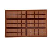 Stampo per cioccolatini, frammenti di cioccolato, forma rettangolare, a forma di barretta di cioccolato, per cioccolatini, biscotti, gelatina