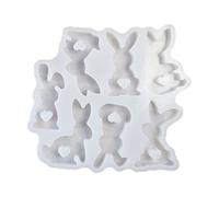 Stampo per cioccolatini pasquali, stampi per gelatine, stampo in silicone a forma di animale per cioccolatini, caramelle, gommose, biscotti, conigli per decorazione cupcake
