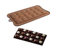 Stampo per cioccolatini, stampo in silicone per caramelle, blocco di cioccolato | stampo da forno in silicone per barrette di cioccolato, amanti del cioccolato per principianti, dispos