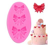 Stampo per cioccolato a forma di , stampo in silicone a forma di ,Stampo per fondente al cioccolato Bowknot | Stampi artigianali a forma di fiocco Pop per torta di zucchero e caramelle