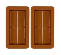 Stampo per cioccolato in silicone - 2 pezzi facile sformatura profonda stampo - stampo per barrette di cioccolato | Per la cottura e la produzione di caramelle in casa e in cucina per dessert