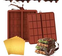 Stampo per cioccolato in silicone profondo, 2 stampi in silicone per cioccolato, cioccolato Dubai, cioccolato, cioccolato, cioccolato, 50 pezzi