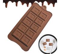 Stampo per cioccolato | Resistente al calore Stampo per torte a rilascio facile | per cioccolato riutilizzabili antiaderenti quadrati per Halloween, Natale Capodanno