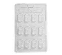 Stampo Per Cioccolato/Sapone Mini Auto - 12 Cavità - Confezione Da 5