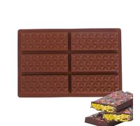 Stampo per cioccolato - Stampo per torta al cioccolato in silicone riutilizzabile, 6 forme Panna acida facile da rimuovere per principianti Brownie Orsetti gommosi caramello