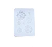 Stampo per colata di fiori di rosa per gioielli in resina siliconica per artigianato epossidico orecchini pendenti borchie fare strumenti stampi sottobicchieri portachiavi posacenere animali vassoio