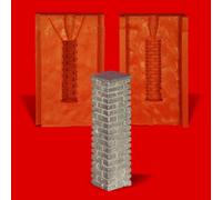 Stampo per colata di stagno colonna stele pilastro - stampo in silicone resistente al calore - richiede circa 70g di stagno puro