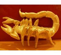 Stampo per colata in stagno scorpione, ca. 140g di stagno puro