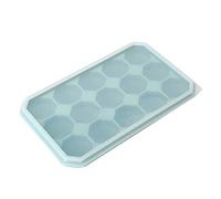 Stampo per congelamento del vassoio del ghiaccio in silicone da 15 griglie (verde bambù)