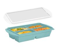 Stampo per congelatore in silicone | Cucchiaio da minestra con coperchio 250 ml, contenitore per alimenti per la preparazione dei pasti, contenitore di congelamento per salse, resti di brodo