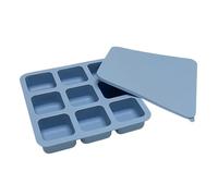 Stampo per congelatore in silicone, vassoi per ghiaccio per congelatore con coperchio | Stampo per congelamento per zuppa in silicone Cubi di congelamento a 9 griglie,Stampo per ghiaccio quadrato a