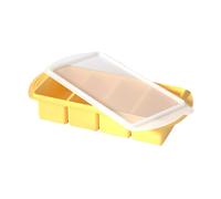 Stampo per congelatore in silicone | Vesto alimentare del congelatore in silicone con coperchio | Contenitore da cucina a 4 cavi per preparazione dei pasti, custodia per integratori, custode della