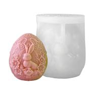 Stampo per coniglietto di Pasqua - Cavità di uova in silicone 3D, vassoio decorativo per sapone | Strumento di gestione delle festive per progetti di cottura Design cioccolato, stampo regalo