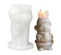 Stampo per Coniglietto Pasquale in Silicio | Figura 3D Riutilizzabile a Forma di Coniglio - Stampo Silicone per Coniglietto Pasquale | Aromaterapia Decorazione Casa Festività Compleanno Uffici Camera