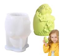 Stampo per coniglio pasqua, stampo per candele per coniglio pasquale, stampo per stampaggio in resina di coniglio, stampo per caramelle al cioccolato, decorazione da tavola di pasqua, stampo in resina