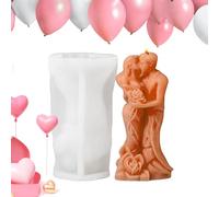 Stampo per coppia di San - Stampo per torta fondente in silicone per abbraccio, per sapone per per coppia che abbraccia, artigianale in gesso in resina epossidica | Sta