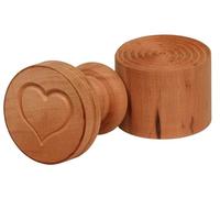 Tagliapasta Stampo per Corzetti Liguri in Legno a Forma di Cuore | Diametro di 53mm