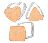 Stampo per cracker, in acciaio , a forma di cuore, facile da usare | Stampo antiaderente per cracker per matrimoni, San Valentino, compleanno, spettacolo, festa della mamma
