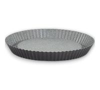 Stampo per Crostata Furbo, in Acciaio Antiaderente, Diametro 28 Cm, Made in Italy, Crostata Furba, Effetto Pietra, Antigraffio, Bordo Ondulato