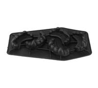 Stampo per Cubetti a Denti da Vampiro Halloween, Riutilizzabile | Gomma Nera, Cinque Griglie, per Gelatina, Budino e Cubetti, Cucina, Feste, Dolci