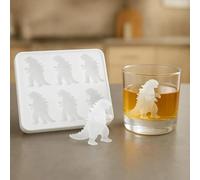 Stampo per cubetti di ghiaccio 3D con imbuto, forme divertenti in silicone per cocktail, bourbon, whisky, brandy, carino vassoio per il ghiaccio per gli amanti della cucina (bianco)