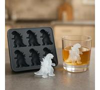 Stampo per cubetti di ghiaccio 3D con imbuto, forme divertenti in silicone per cocktail, bourbon, whisky, brandy, simpatico vassoio per il ghiaccio per gli amanti della cucina (nero)