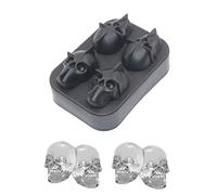 Stampo per cubetti di ghiaccio 3D, in silicone, per bevande, cubetti di ghiaccio, Halloween, decorazione per tutti i giorni, per feste, vino, bevande fredde, snack festivi, dessert piscina