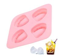 Stampo per cubetti di ghiaccio 4 silicone riutilizzabile, facile da | Stampo per ghiaccio in silicone a forma di dente per congelatore per cucina picnic camper casa frutta soda whisky cocktail