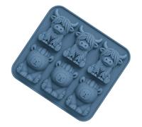 Stampo per cubetti di ghiaccio a , 6 cavità, in silicone, 3D, e